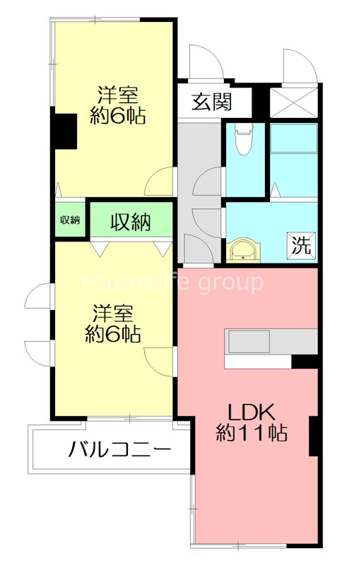 メゾンM・K（メゾンエムケイ） 202号室 間取り