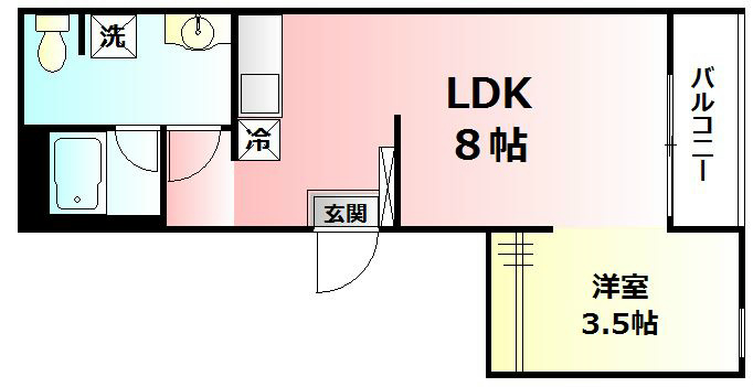 メゾンボヌール 203号室 間取り