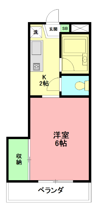 メゾネ湘南 203号室 間取り