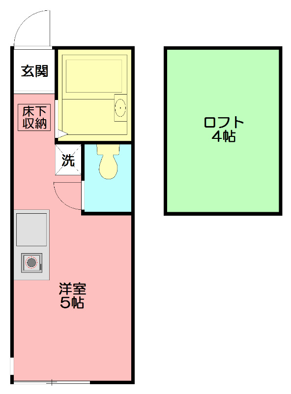 モンステラ戸塚 103号室 間取り