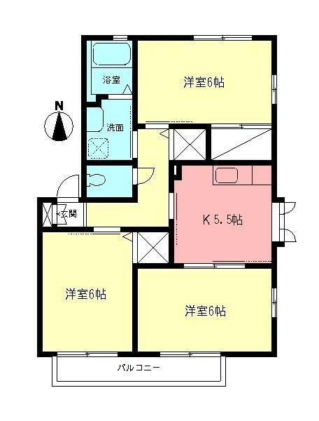 グランシード 101号室 間取り