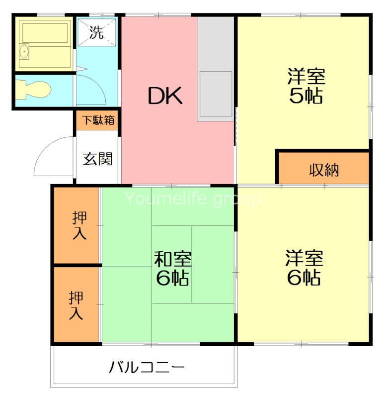 山口ハイツ2 間取り図