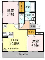 ジェルベーラ湘南 302号室 間取り