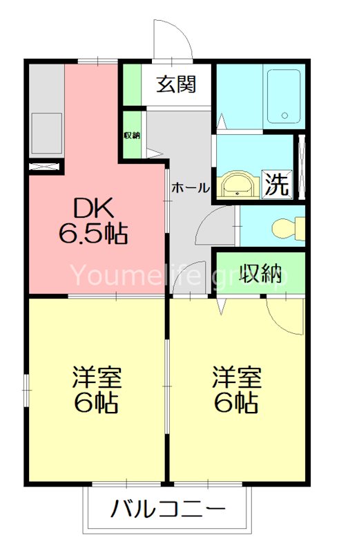 ウエストヴィレッジB 203号室 間取り
