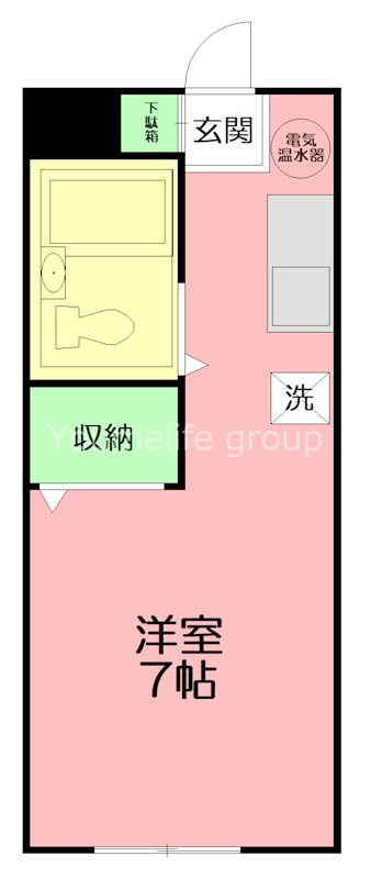 ドミール湘南 102号室 間取り