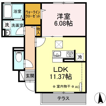 蒼の杜　風 間取り