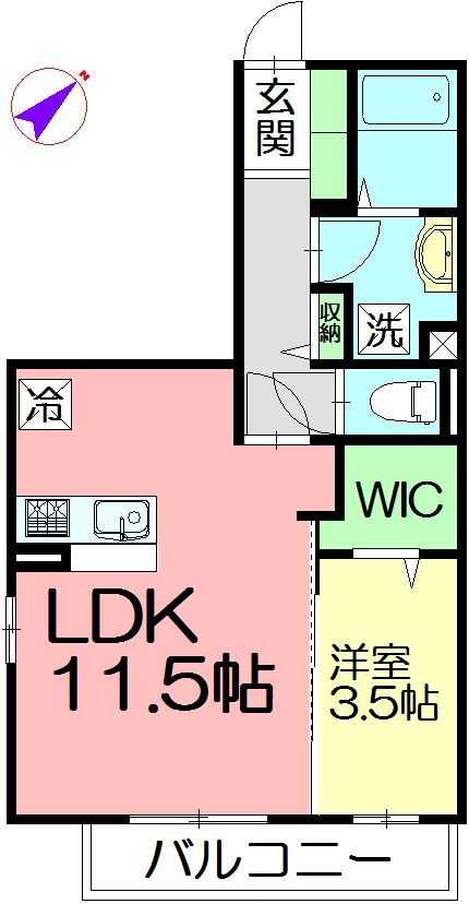 パークヒルズ 303号室 間取り