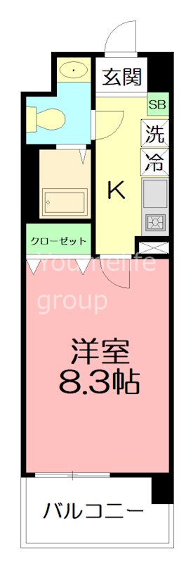 セレスティアル　アスカ 304号室 間取り