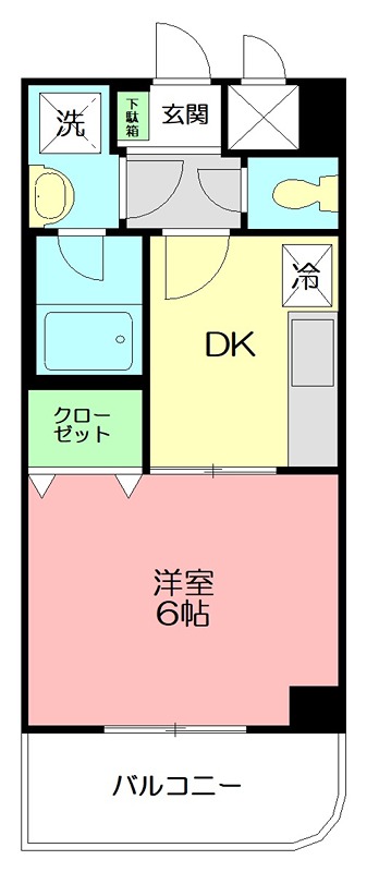 カサハラビル藤沢Ⅱ 705号室 間取り