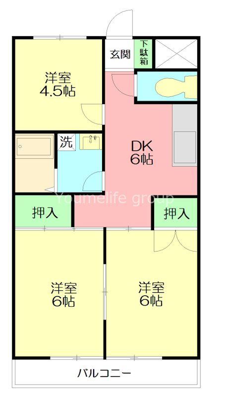 コープ今井 202号室 間取り