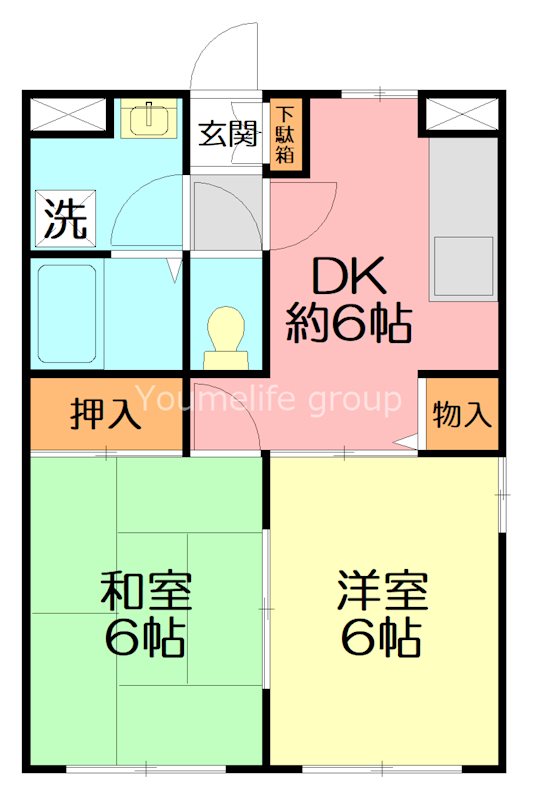 アービスSW 102号室 間取り