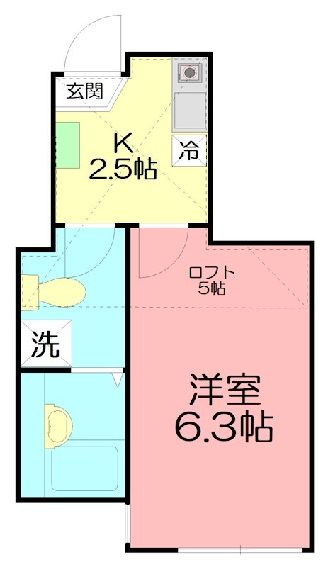 イルミナハイム  204号室 間取り