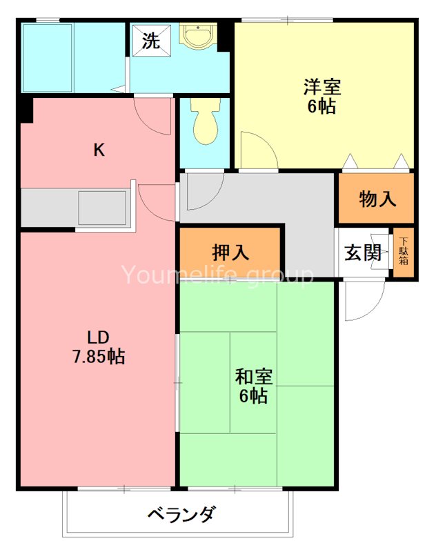 ウィンディア壱番館 201号室 間取り