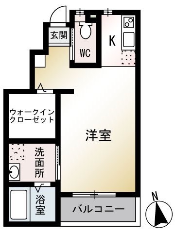 テアトル綾 101号室 間取り