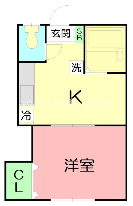 プレミール 106号室 間取り