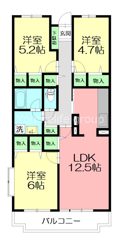ハイドランジア 501号室 間取り