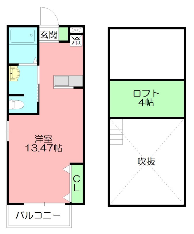 CherⅢ 202号室 間取り