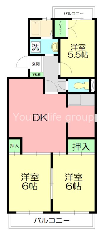 メゾンリヴィエール 301号室 間取り