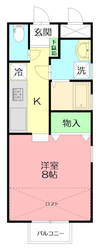 レーベンハイム21 G棟 205号室 間取り
