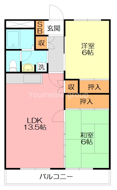 ビュースフルマンション桜台 505号室 間取り