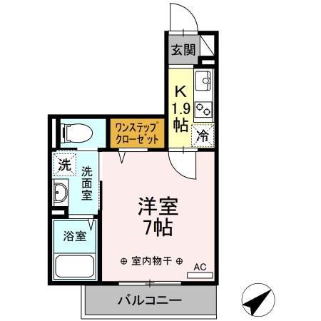 クレール藤沢Ⅱ 303号室 間取り