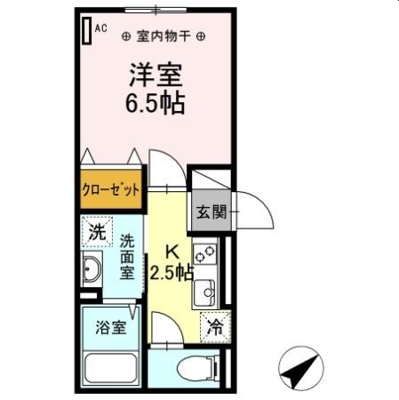 クレール藤沢Ⅱ 305号室 間取り