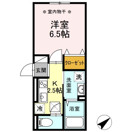 クレール藤沢Ⅱ 101号室 間取り