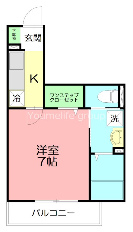 クレール藤沢Ⅱ 102号室 間取り
