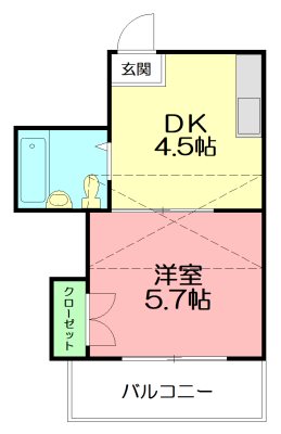 メゾンドアンジュ 204号室 間取り