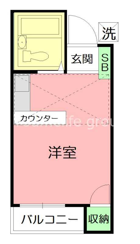ドルチェ神保 103号室 間取り