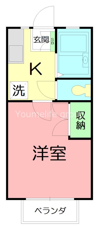 ドリームハイツ  202号室 間取り
