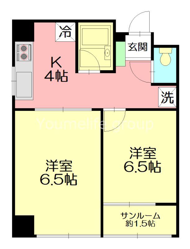 さがみビルド 702号室 間取り
