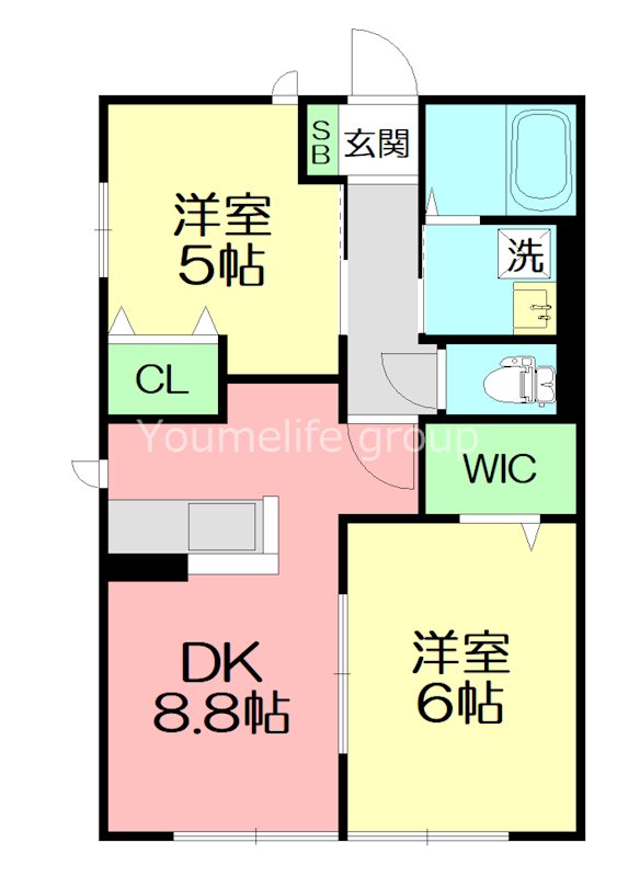 アンビエンテA 102号室 間取り