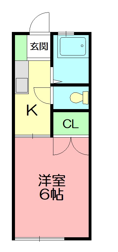 ハイツ伊奈  202号室 間取り