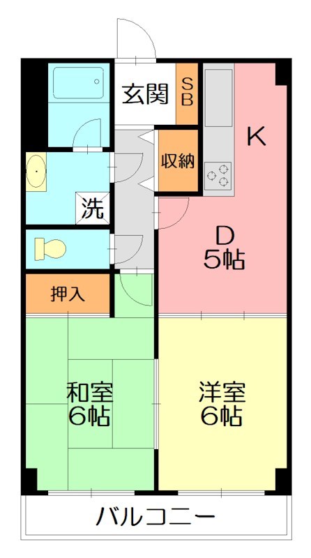 アーデルサンアイ 301号室 間取り