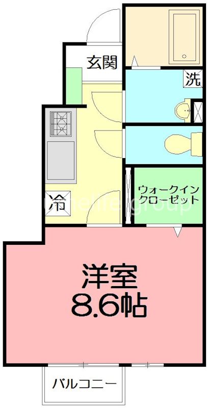 アーク・ヒルズ 101号室 間取り