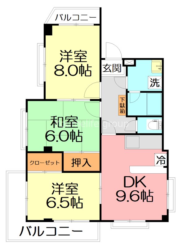 Forest茅ケ崎 303号室 間取り