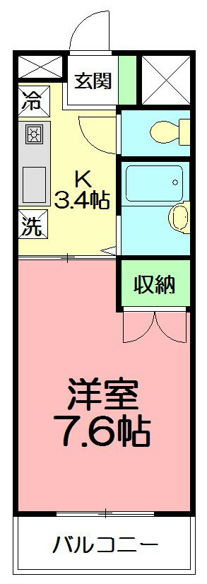 サン　アイランド 104号室 間取り