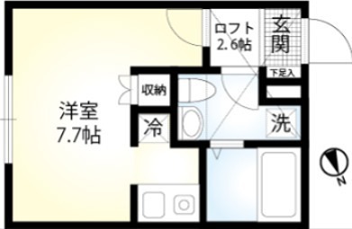 ソレイユ藤沢  201号室 間取り