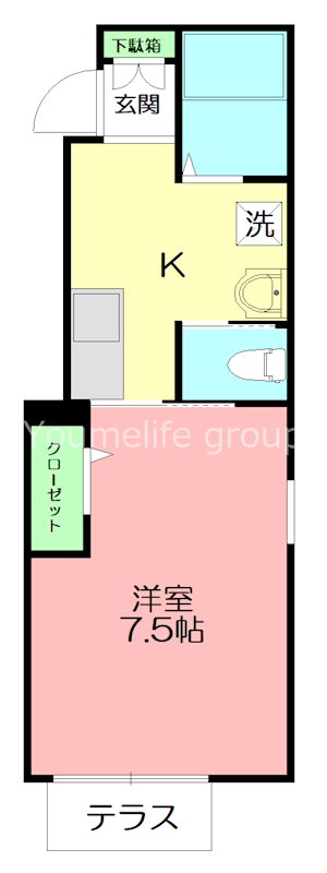 マーメゾン 102号室 間取り