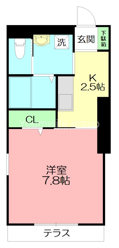 マーメゾン 103号室 間取り