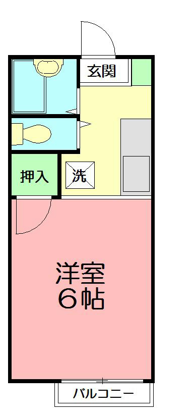 ヴィラ鈴金 103号室 間取り