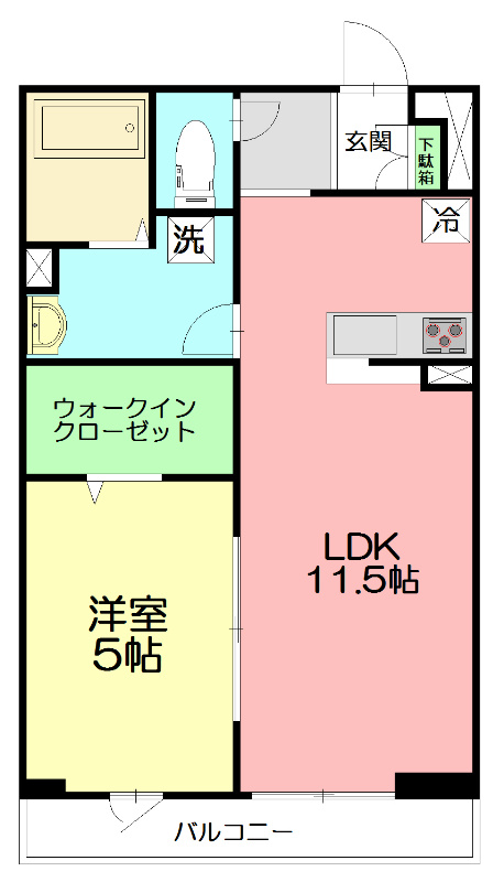リブリ・腰越 105号室 間取り
