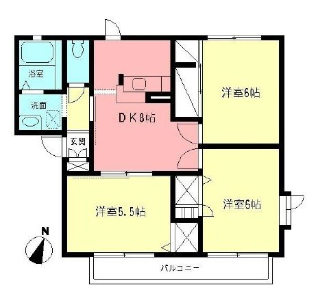 イーエムプットB 202号室 間取り