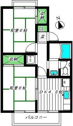 ストーンリバーB棟 202号室 間取り