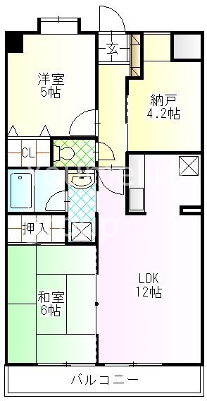 It's トレビアン 305号室 間取り