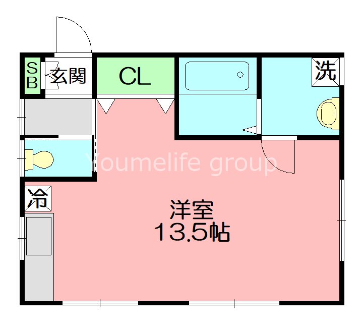 クリーンワン 202号室 間取り