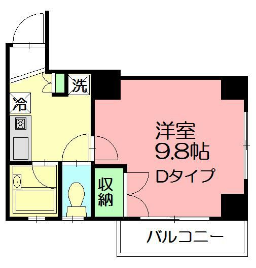 オンディーヌ湘南 805号室 間取り