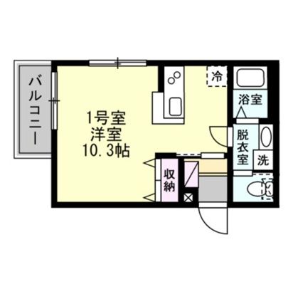ラグナ平塚 101号室 間取り