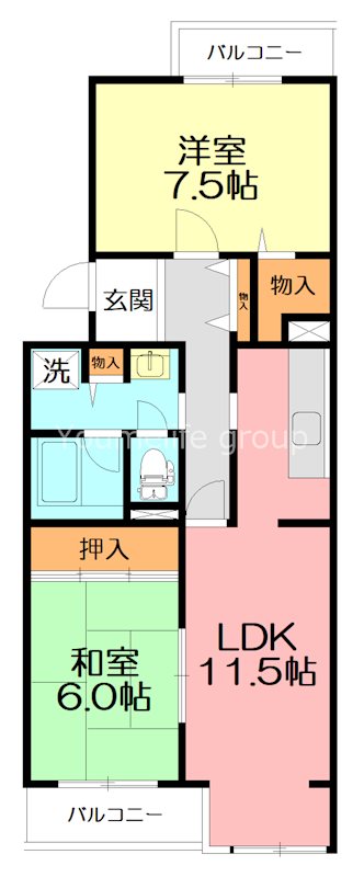コーポレート本厚木 205号室 間取り